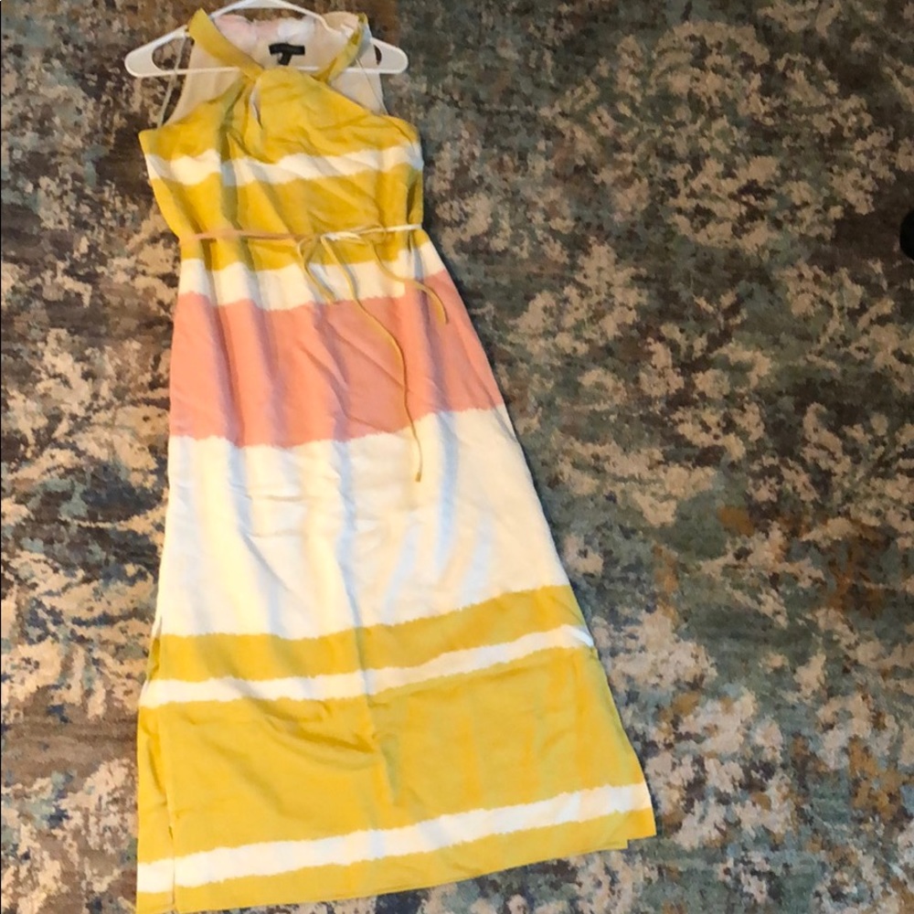 Petite Twisted Halter Dress